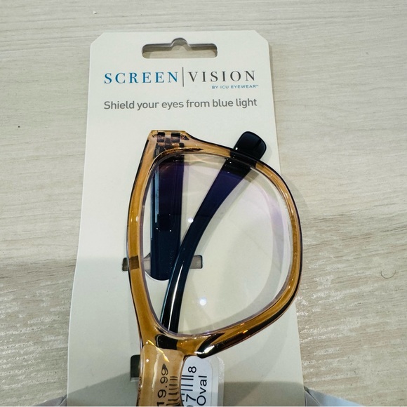 ICU Eyewear Screen Vision Blue Light Filtering Glasses, 
Large Oval - Picture 6 of 15